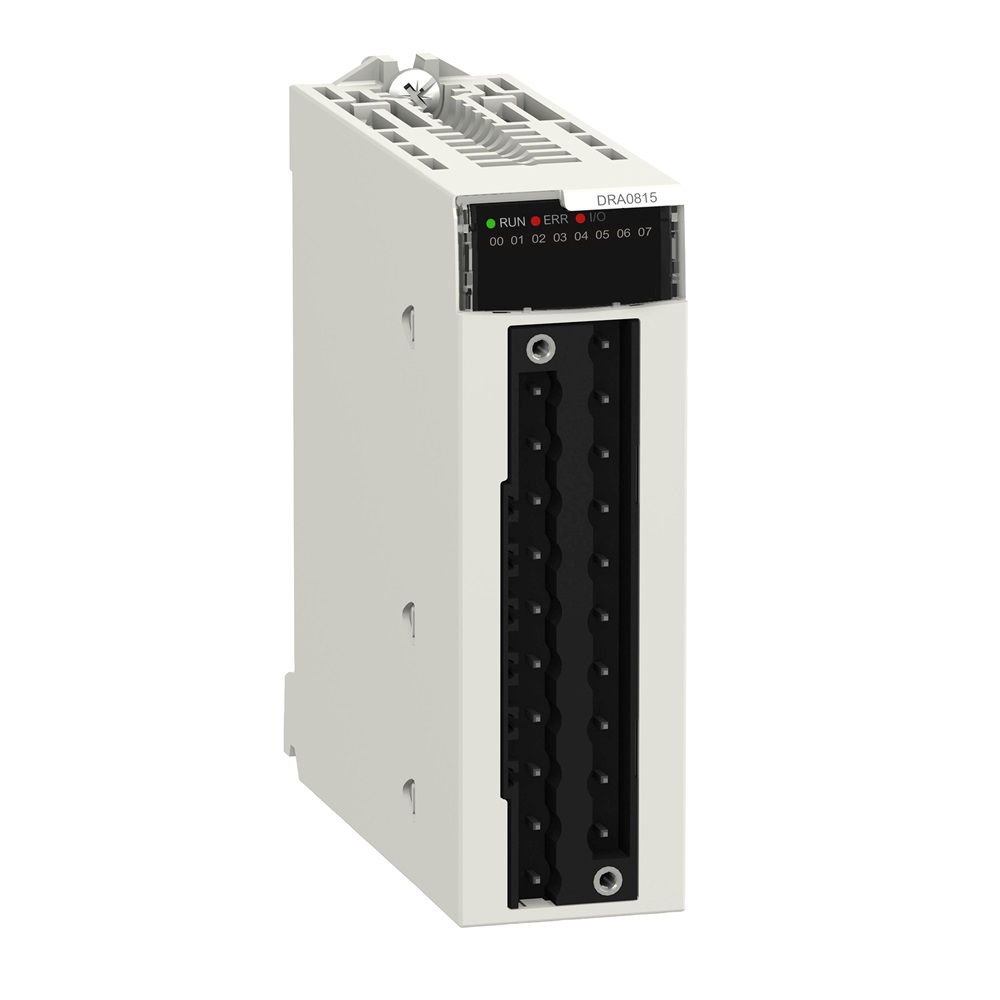 Modulo 8 uscite relè NO 125VDC/250VAC M340