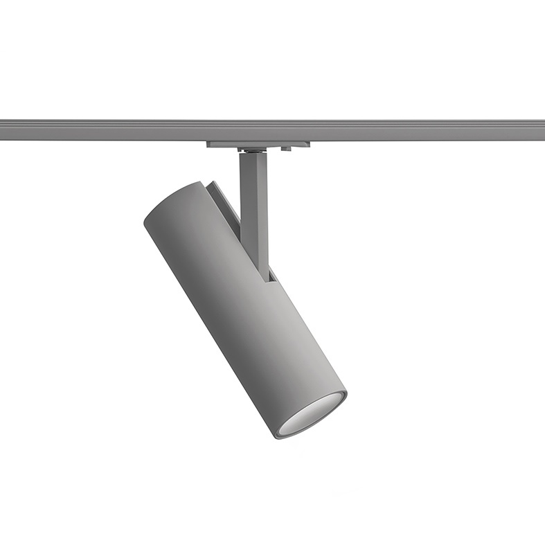 Proiettore LED binario monofase grigio orientabile 36° alta efficienza retail