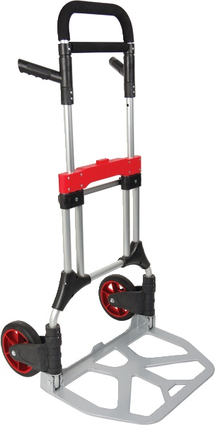 Carrello pieghevole telescopico in alluminio capacità 200 kg con ruote a scomparsa ergonomico trasporto professionale
