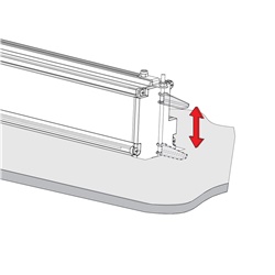 Staffa incasso controsoffitto zincata modello 905 per illuminazione LED professionale