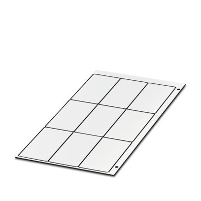 Scheda identificativa bianca/rossa 60x30mm