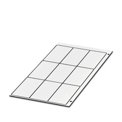 Scheda identificativa bianca/rossa 60x30mm