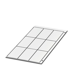 Scheda identificativa bianca/rossa 60x30mm