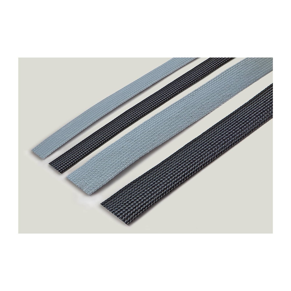 Calza trecciata HB94 10 mm nero per protezione cavi elettrici industriali