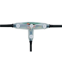 Giunto resina derivazione T 5x10mmq impermeabile per cavi bassa tensione PVC PE EPR uso interrato e sommerso