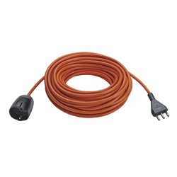 Prolunga elettrica 20m 3G1,5 mm² S17 arancio uso giardinaggio elettroutensili