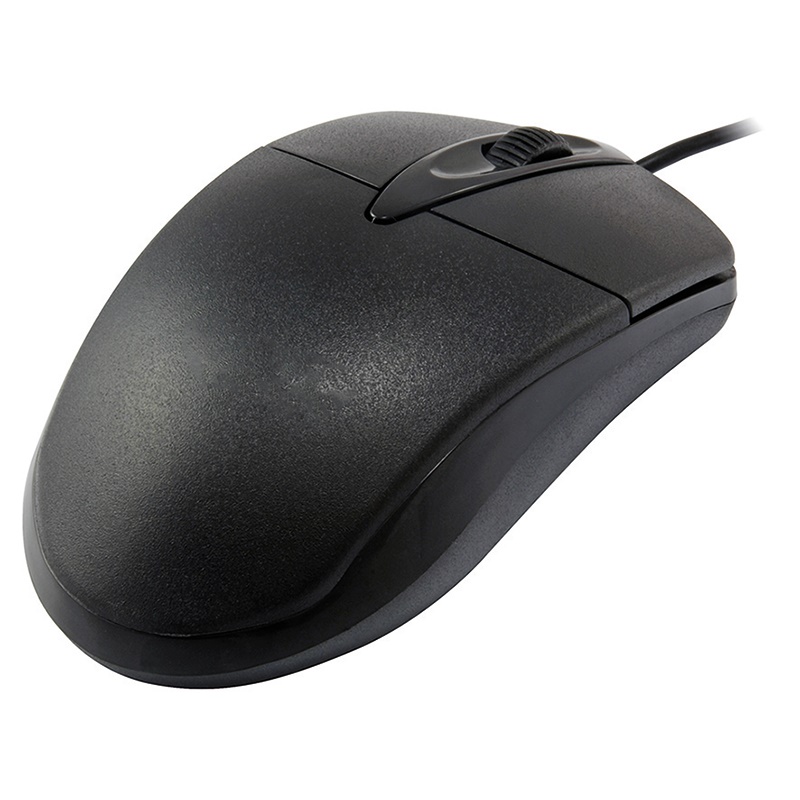 Mouse ottico 3 tasti 1000 DPI connessione USB design ergonomico per ufficio