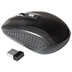 Mouse wireless 2.4 GHz 3 tasti programmabili 800-1600 dpi ergonomico ufficio casa