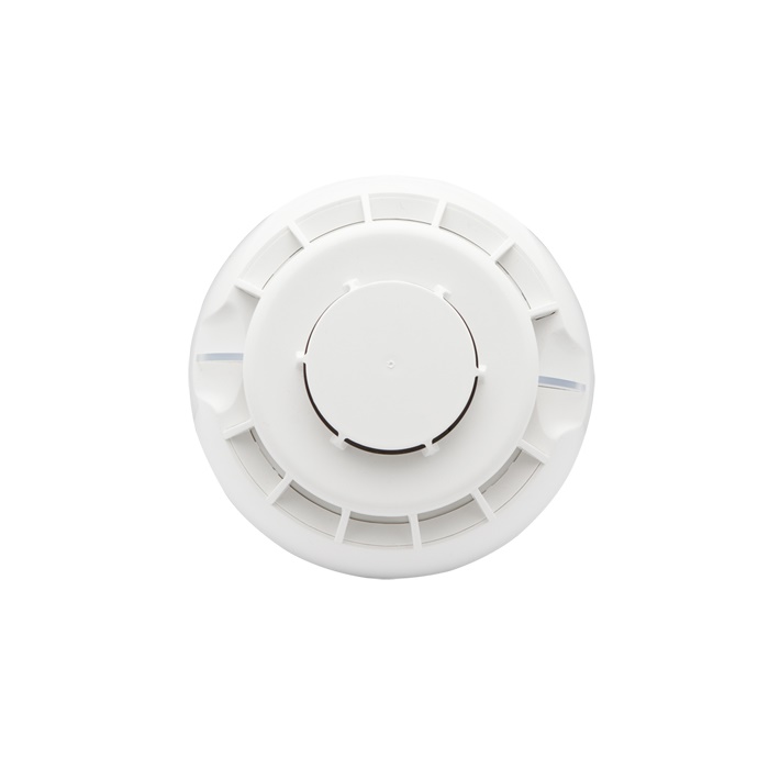 Rivelatore multicriterio fumo/calore convenzionale, combina 43RCS000+43RFU000, hotel/musei, sensibilità adattiva, EN54-5/7