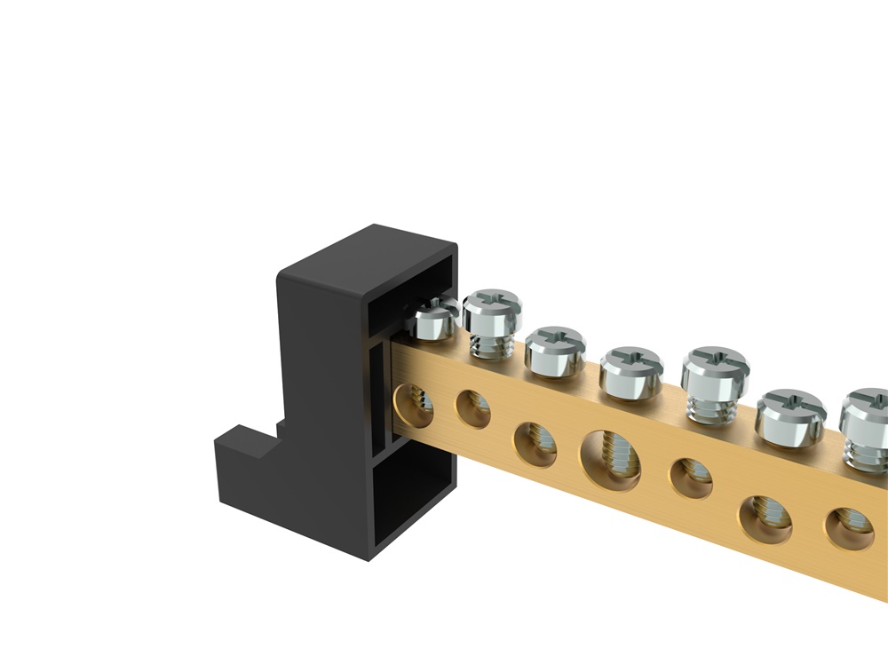 Supporto morsettiera 9x6 PA66 robusto per applicazioni elettriche professionali
