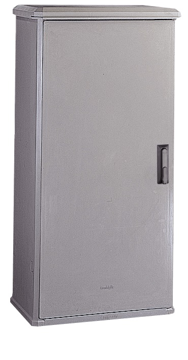 Armadio vetroresina CVHP 1 vano serratura cremonese ventilazione IP44 IK10 industriale 720x1394x450 mm