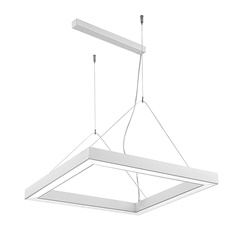 Sospensione LED 96W bianco interno IP40 3000K CRI90 design moderno uffici negozi