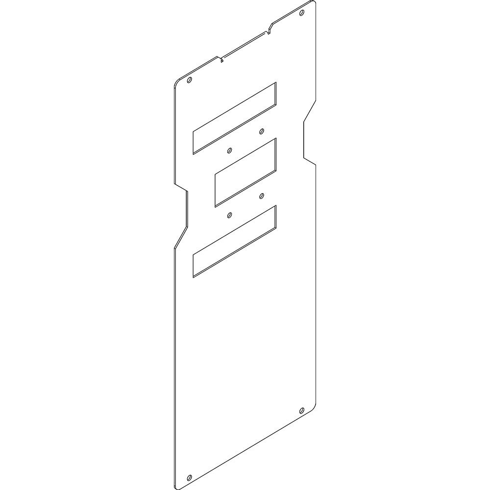 Piastra rimovibile supporto estrattori M160-M250 per impianti elettrici robusta ventilata
