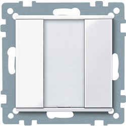 Pulsantiera multifunzione singola plus, bianco attivo, SystemM