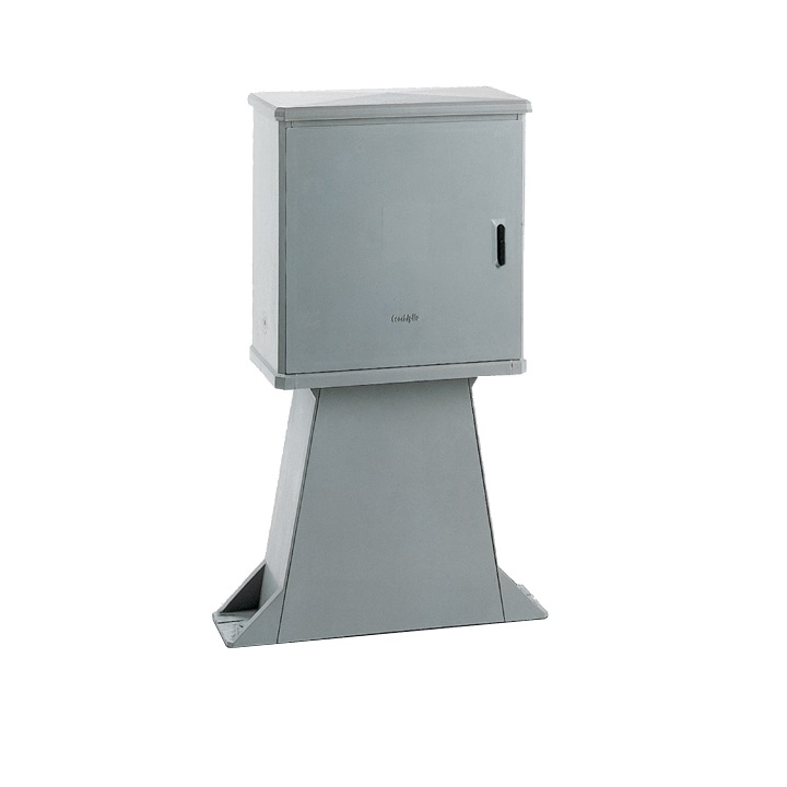 Colonnina stradale resina CVT parete plus linea Conchiglia