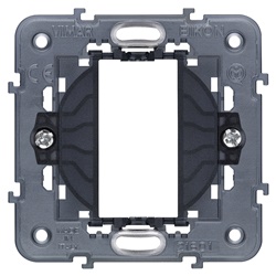 Supporto 1 modulo con griffe senza copriforo per scatole da incasso ø 60 mm