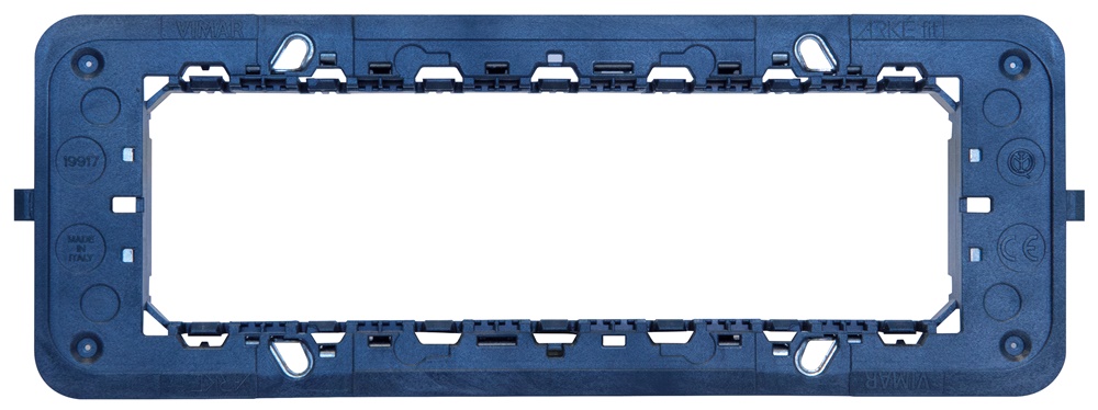 Supporto Arké Fit 7 moduli con viti per scatole elettriche montaggio rapido