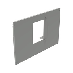 Pannello orizzontale fisso metallo larghezza 600mm per impianti elettrici industriali e civili