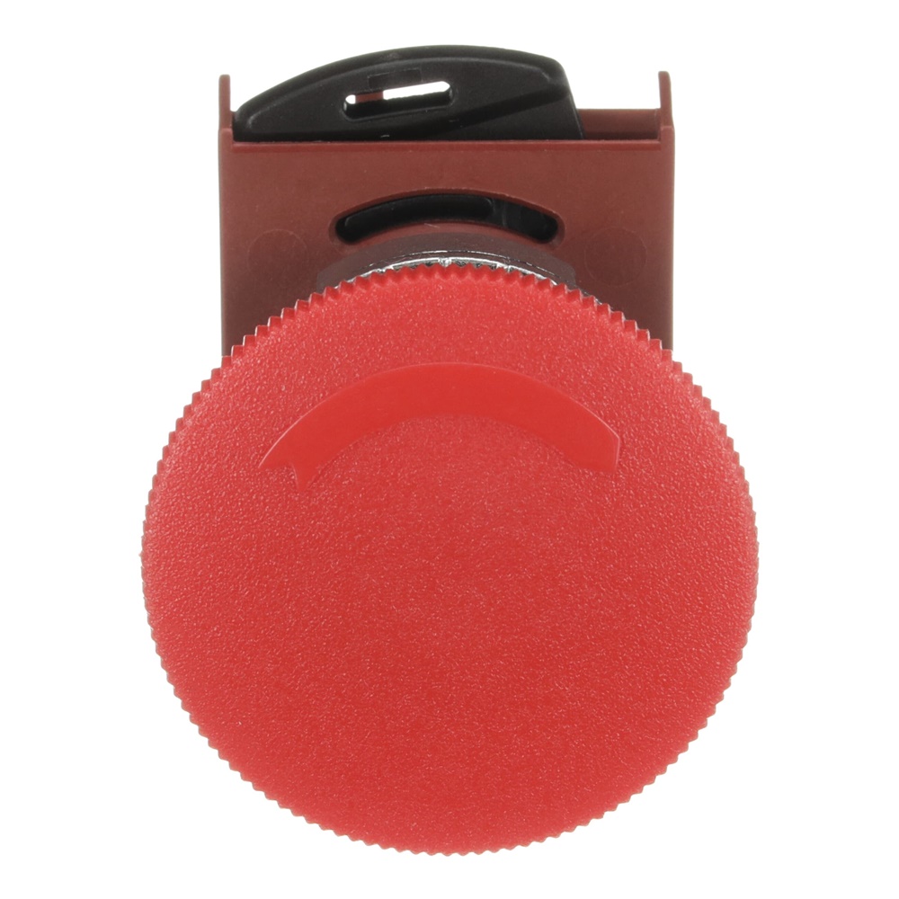 Pulsante fungo rosso 40 mm mantenuto sblocco rotativo metallo modulare per industria pesante