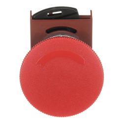 Pulsante fungo rosso 40 mm mantenuto sblocco rotativo metallo modulare per industria pesante