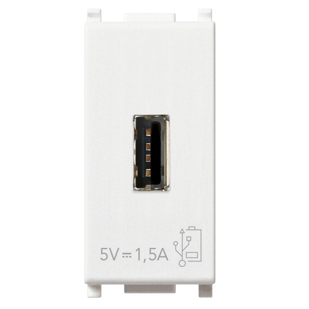  Alimentatore USB A+C 5V 2,4A 1M bianco 