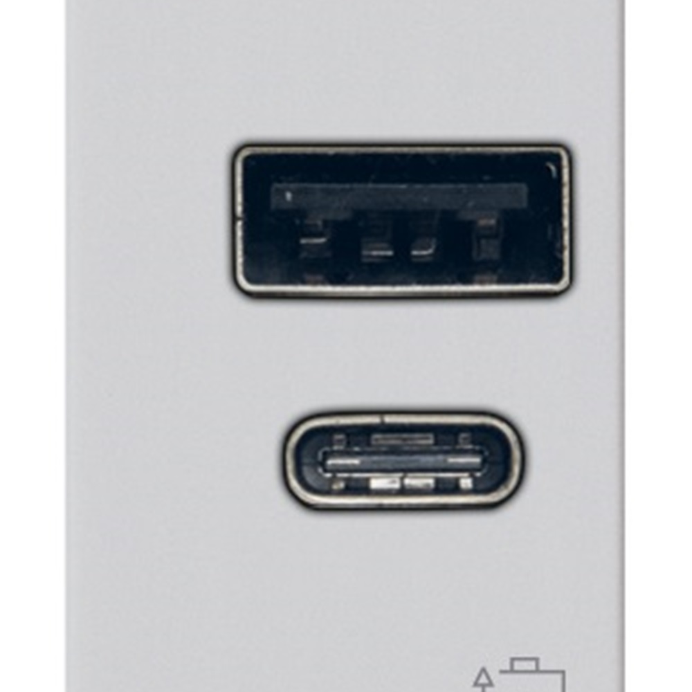ALIMENTATORE USB A+C 5V 2,4A 1M SIL