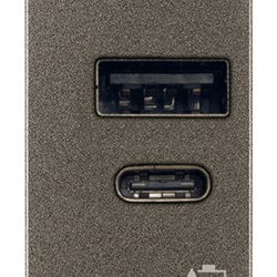 Alimentatore USB A+C 5V 2,4A 1M Metal