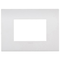 Placca Arké Fit 3 Moduli Metallo Polar Matt Design Moderno Interni