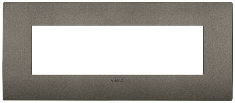 Placca Arké Fit 7 Moduli Metallo per Impianti Elettrici Standard