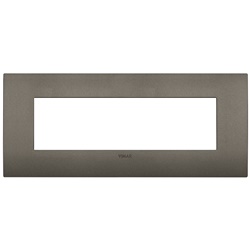 Placca Arké Fit 7 Moduli Metallo per Impianti Elettrici Standard