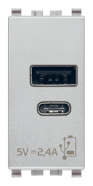 ALIMENTATORE USB A+C 5V 2,4A 1M NEX