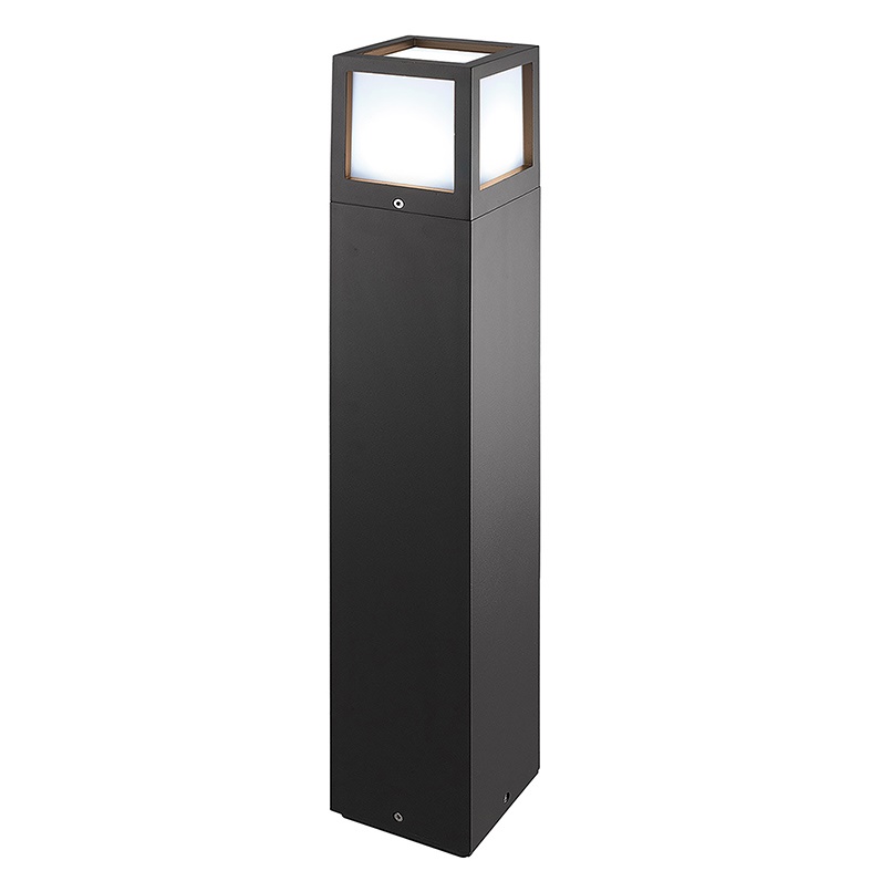 Bollard LED 15W 270° antracite IP65 resistente esterno giardini vialetti