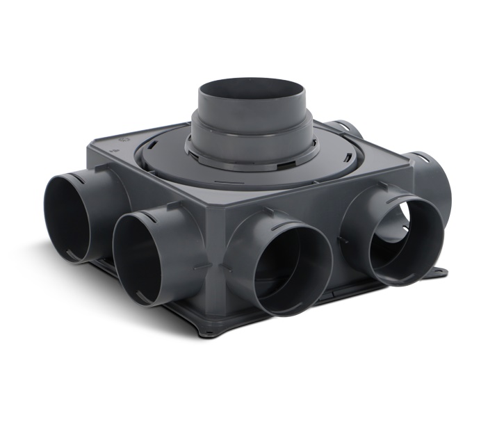 Plenum distribuzione PE 8 attacchi WDG-PH PLUS-C residenziale