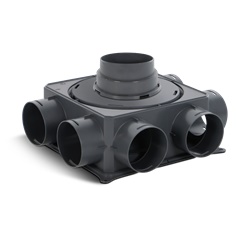 Plenum distribuzione PE 8 attacchi WDG-PH PLUS-C residenziale