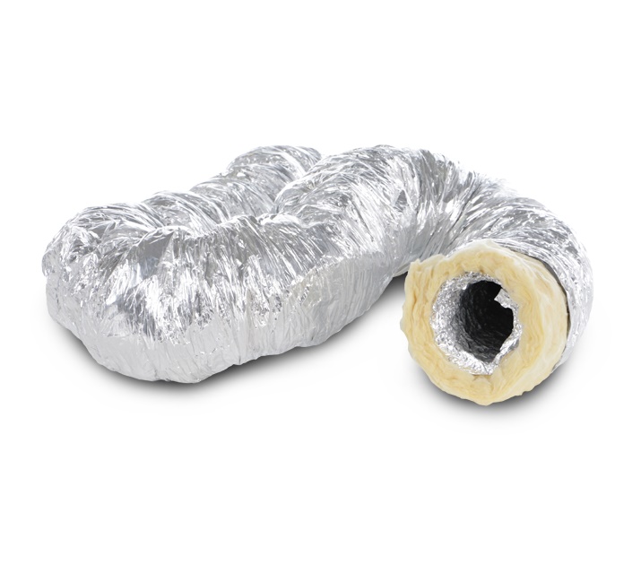 Canale flessibile isolato acustico AFD-ACU 125-10 aspirazione ventilazione residenziale