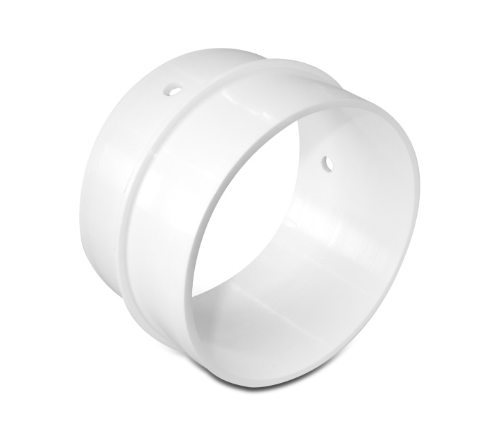 Raccordo tubo-tubo diametro 125 mm connettore canale circolare polistirene