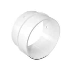 Raccordo tubo-tubo diametro 125 mm connettore canale circolare polistirene