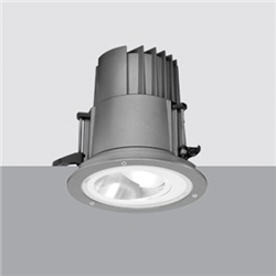 Incasso a soffitto IP66, corpo grande, Led COB Warm White, Ottica Wall Washer