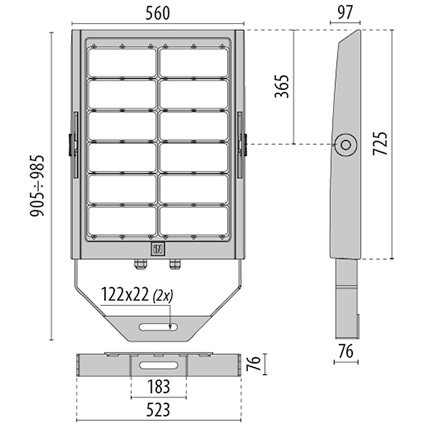 SQUARE PRO 96/3 A60/M-740-94