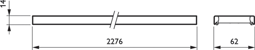 LL523X LED62S/840 PSD WB 7 WH