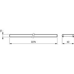 LL523X LED62S/840 PSD WB 7 WH