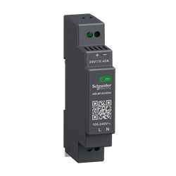Alimentatori switching, 100-240 V AC, 24 V 0.4 A, monofase, Modulare