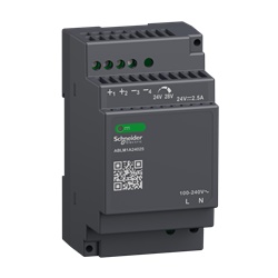 Alimentatori switching, 100-240 V AC, 24 V 2.5 A, monofase, Modulare