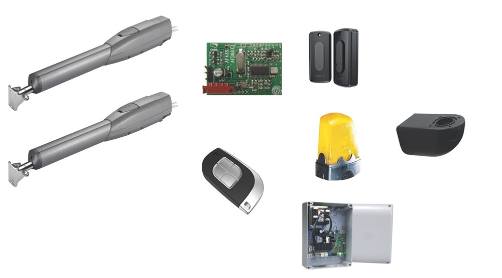 Kit telescopico ATS 3m 24V lamp per ante fino a 400 kg uso industriale