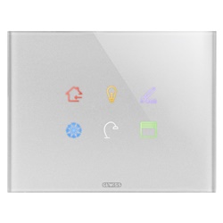 PLACCA ICE TOUCH KNX - IN VETRO - 6 AREE TOUCH - TITANIO - CHORUSMART