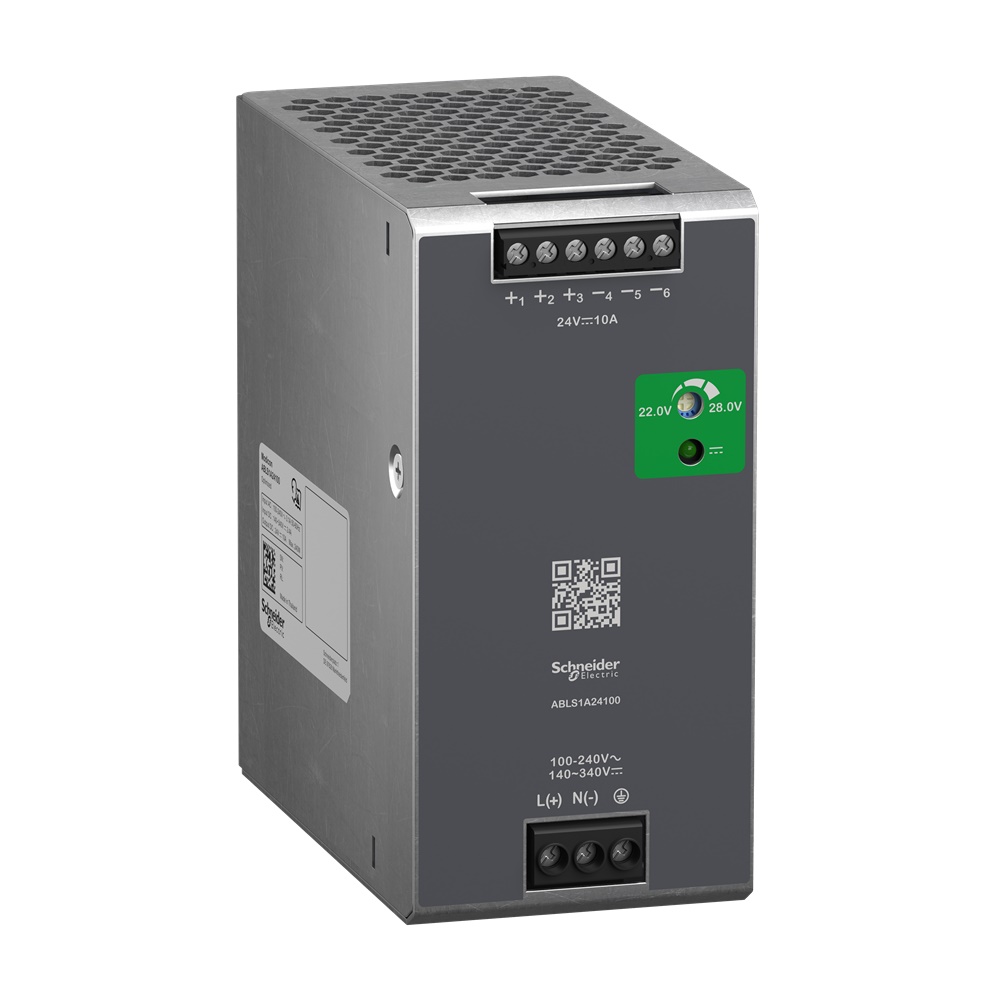 Alimentatori switching, 100-240 V AC, 24 V 10 A, monofase, Ottimizzato