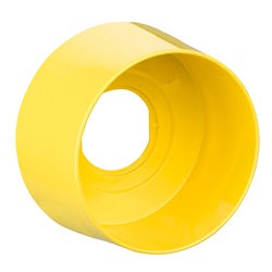 Guardia di protezione gialla in plastica diam.76,2mm per fungo di emergenza Ø 40