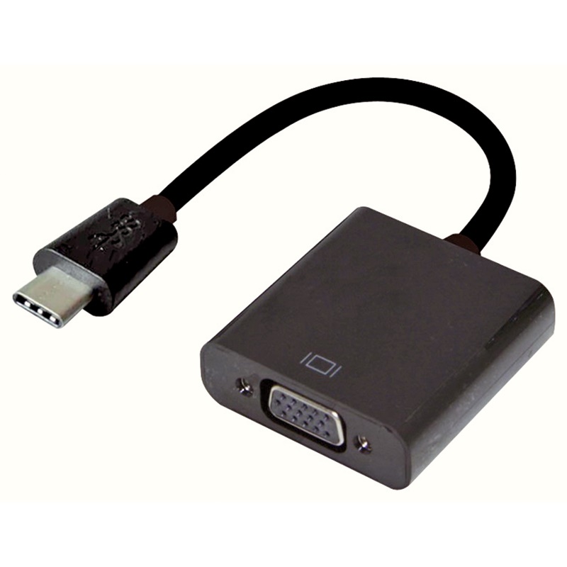 Adattatore VGA a USB 3.1 Tipo C compatto per connessioni video stabili e universali