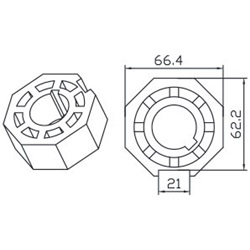 OTTAGONALE 70X1.5MM