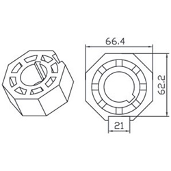 OTTAGONALE 70X1.5MM